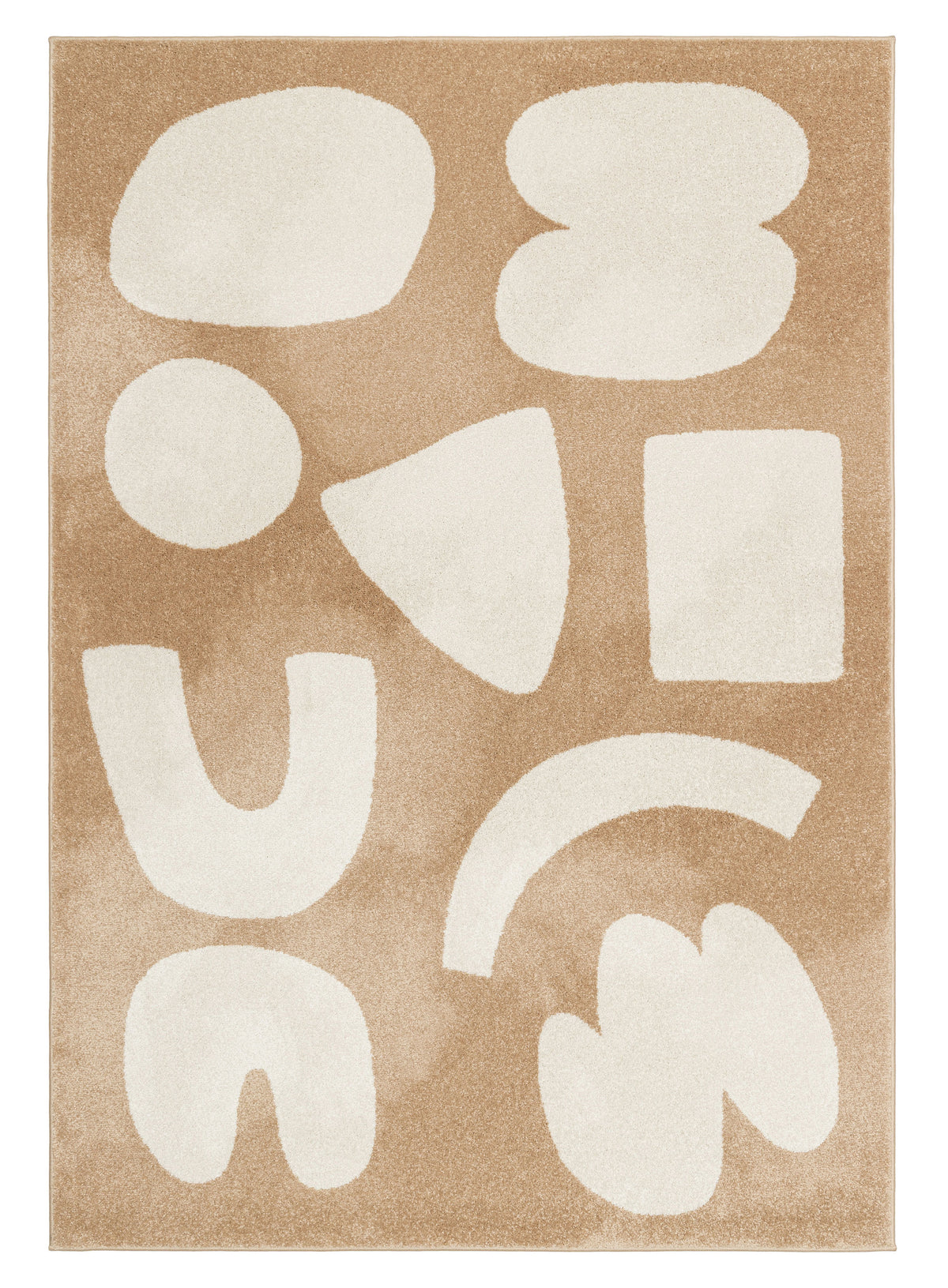 Emanuella Brown Organic Shapes Rug