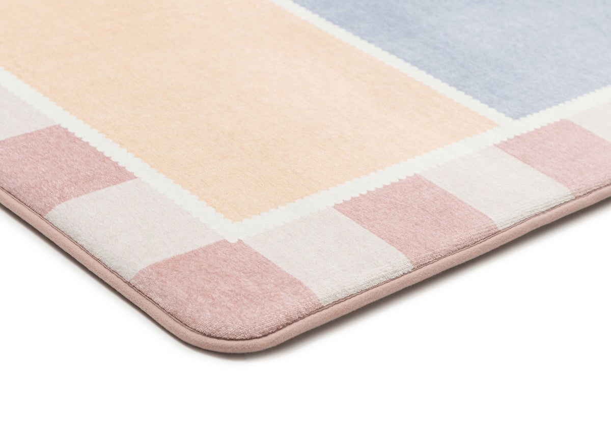 Emma Pink and Yellow Tennis Court Playmat