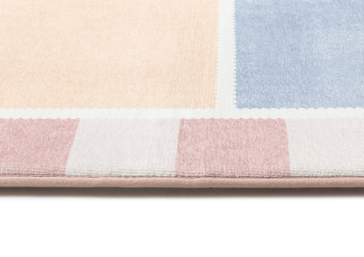 Emma Pink and Yellow Tennis Court Playmat