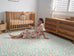 Esmeralda Pink and Mint Green Leopard Print Washable Rug