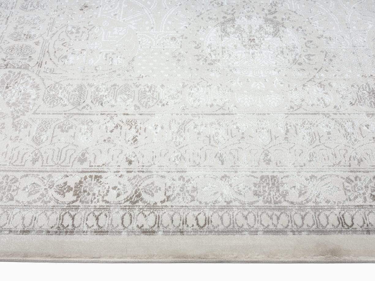Esmeray Ivory And Grey Traditional Distressed Runner Rug*NO RETURNS UNLESS FAULTY