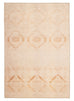 Esther Cream and Peach Tribal Washable Rug