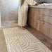 Etta Ivory Geometric Washable Bath Mat