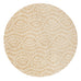 Eula Beige and Light Beige Abstract Rollie Pollie Round Playmat