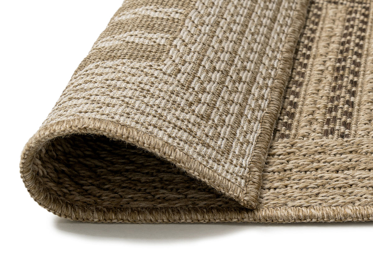Eulalia Sand Basketweave Indoor Outdoor Rug