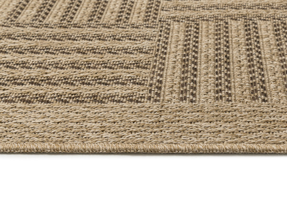 Eulalia Sand Basketweave Indoor Outdoor Rug