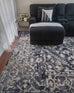 Fahri Charcoal And Ivory Runner Rug *NO RETURNS UNLESS FAULTY