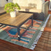 Fern Green and Orange Multi-Colour Abstract Tribal Indoor Outdoor Rug*NO RETURNS UNLESS FAULTY