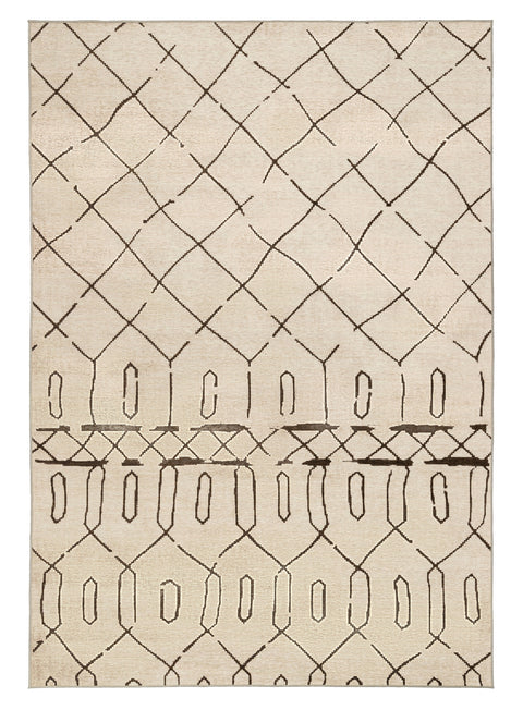 Fralyn Brown Beige Indoor Outdoor Washable Rug