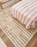 Fritzie Champagne Abstract Striped Rug