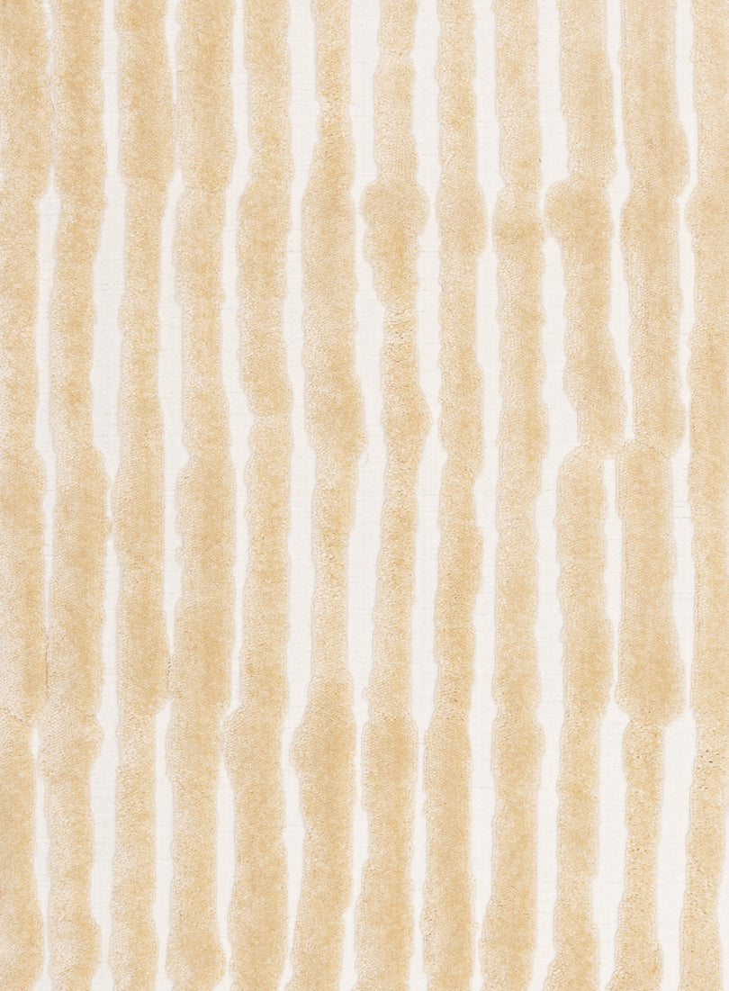 Fritzie Champagne Abstract Striped Round Rug