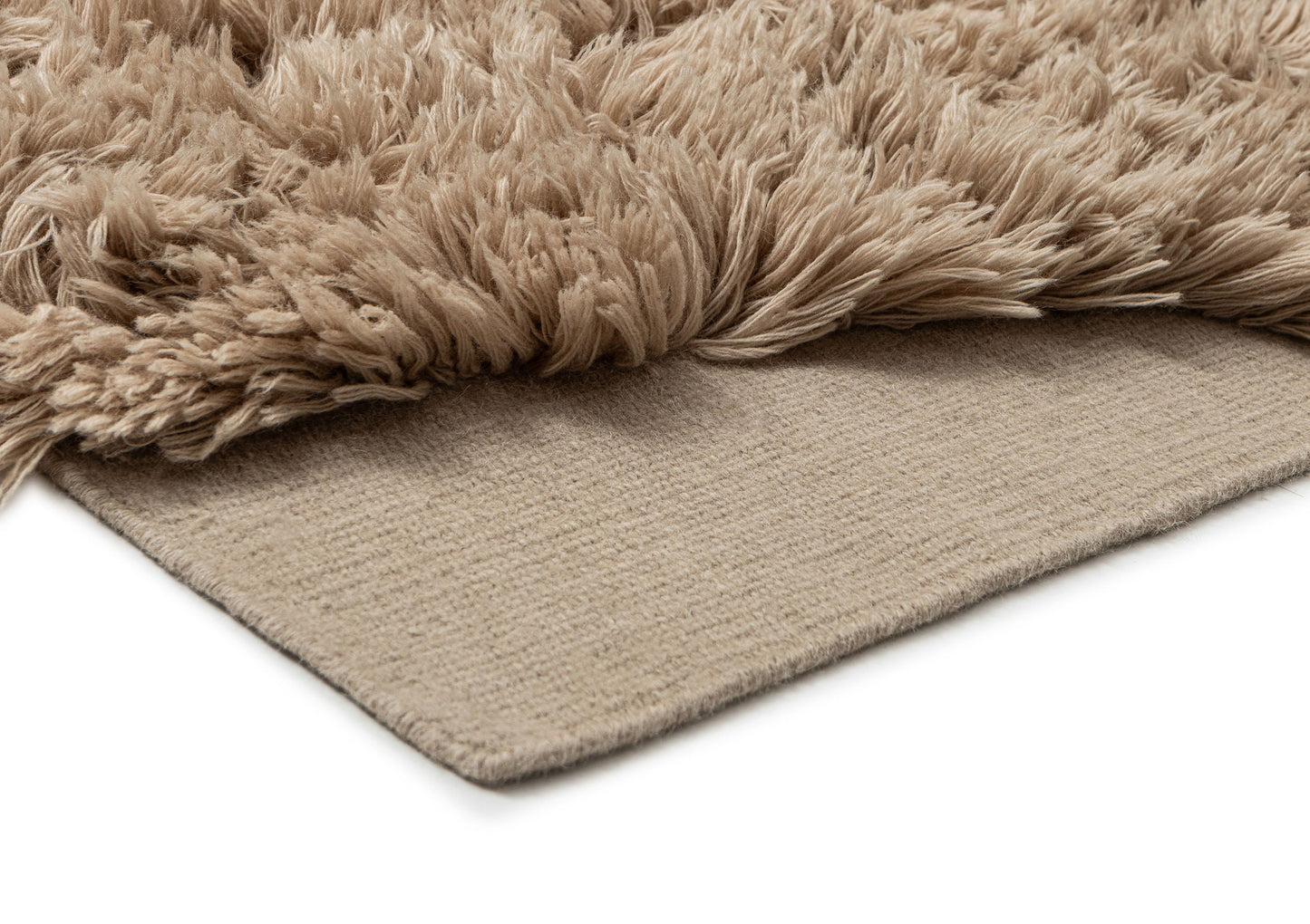 Gellica Biscuit Sculptural Wool Shag Rug
