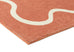 Gertrude Pink and Cream Wiggle Bordered Washable Rug