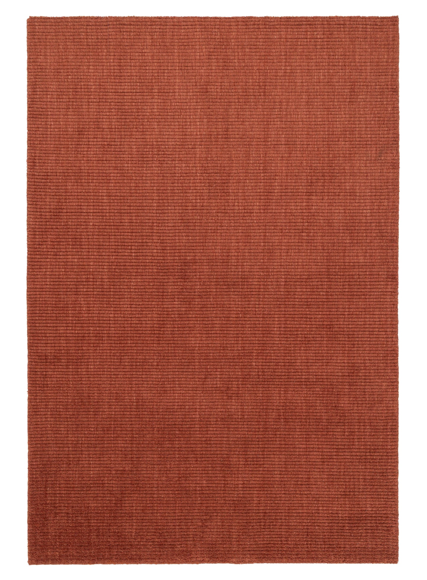 Glorese Terracotta Cut Pile Wool Rug