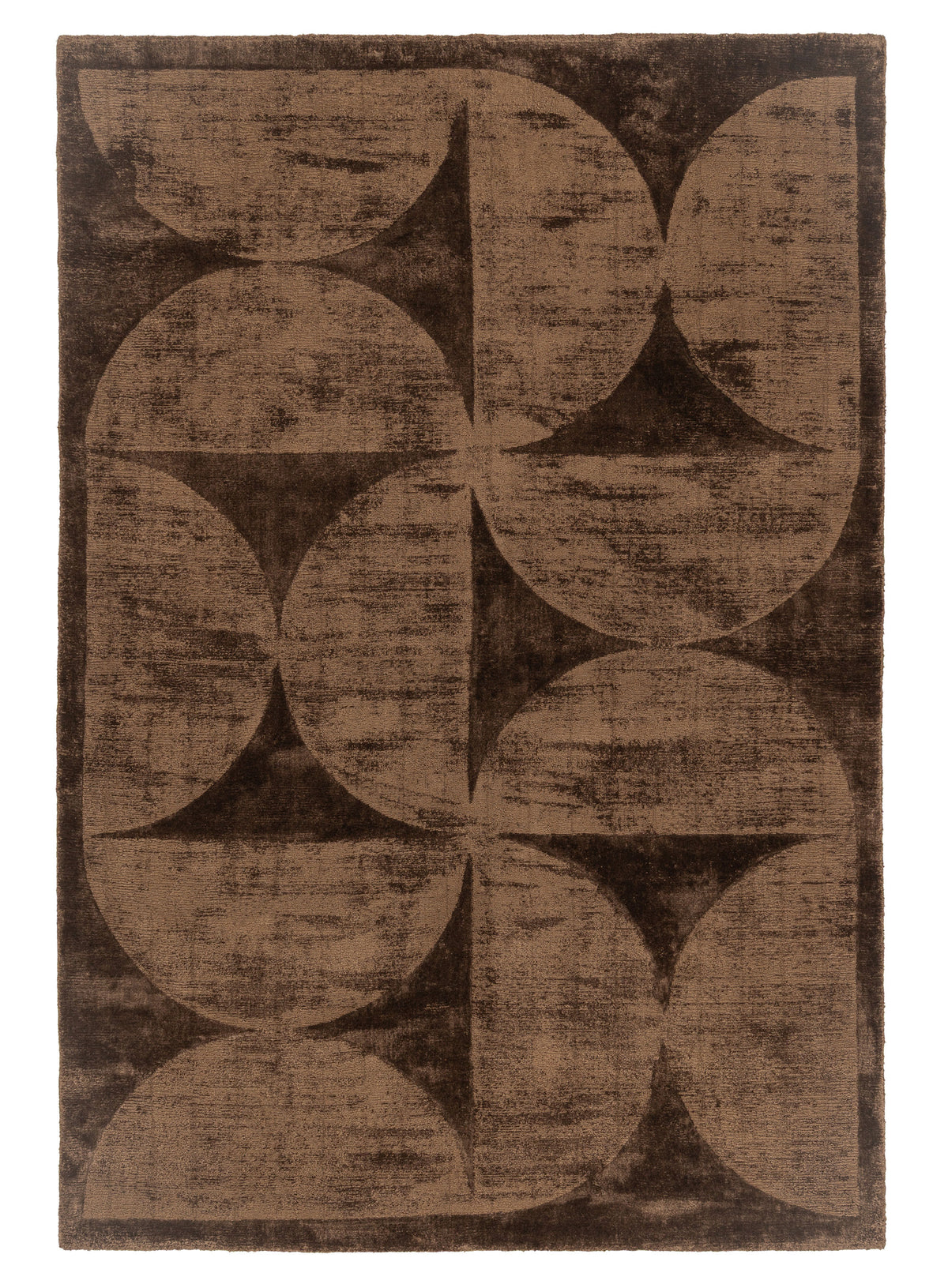 Gowana Brown Hourglass Viscose Rug