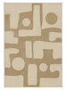 Hadessa Textured Geometric Neutral Washable Rug