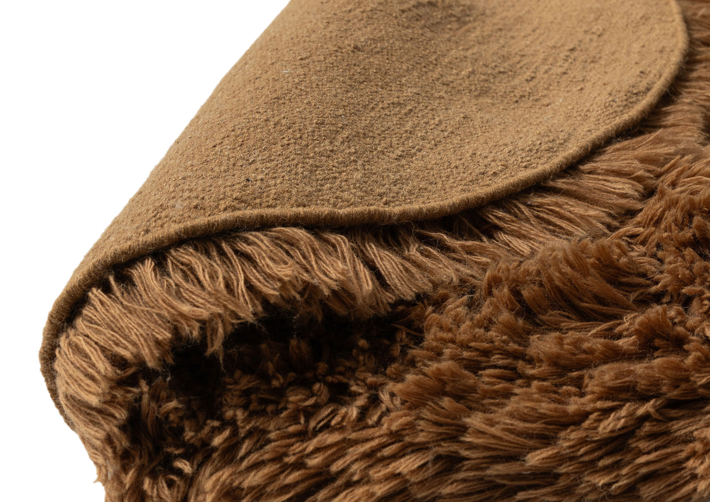 Hayden Mocha Shag Wool Rug