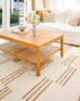 Hendrix Asymmetrical Striped Jute Wool Rug