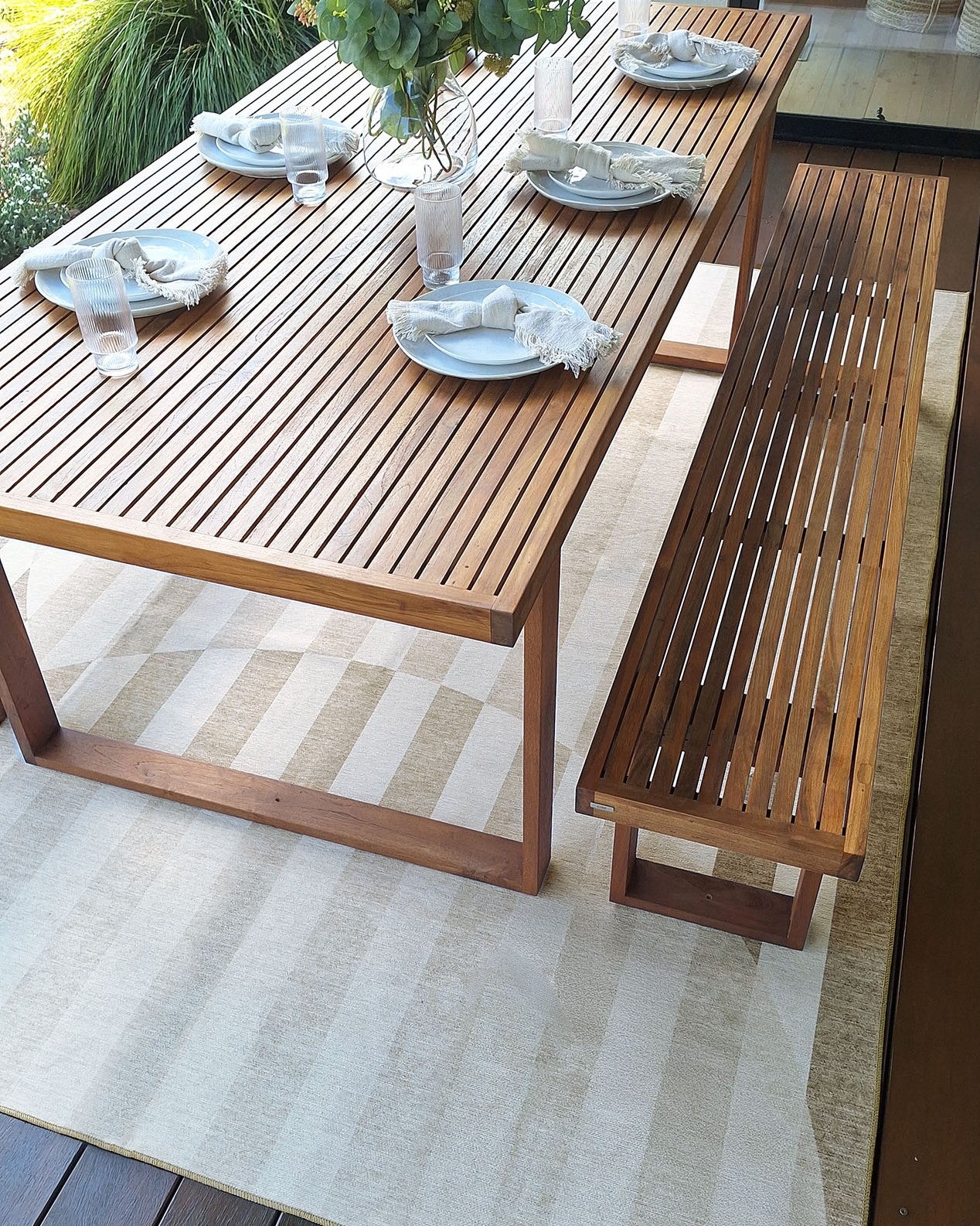 Icarus Soft Sand and Warm Taupe Abstract Circle Indoor Outdoor Rug