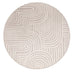 Idra Neutral Abstract Rollie Pollie Round Playmat