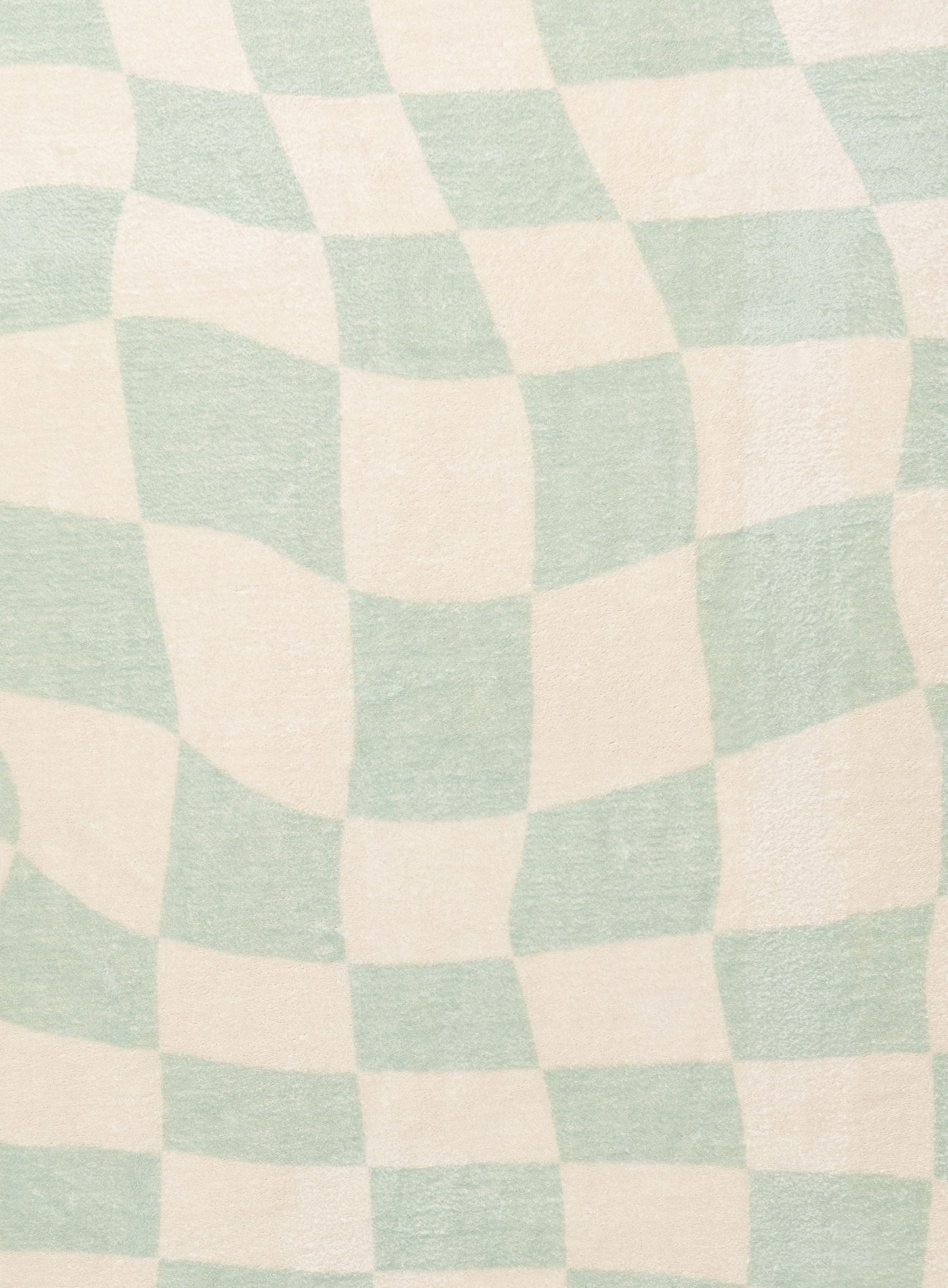 Ilenna Green and Ivory Abstract Checkered Washable Rug*NO RETURNS UNLESS FAULTY