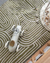 Iloa Green Abstract Rollie Pollie Playmat