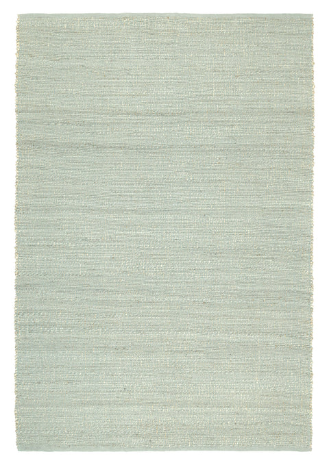 Ishani Green Flatweave Jute and Cotton Rug