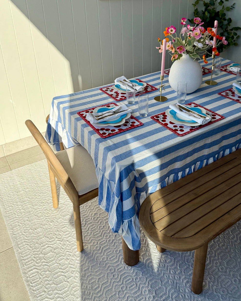 Ivy Ivory Indoor Outdoor P.E.T Rug