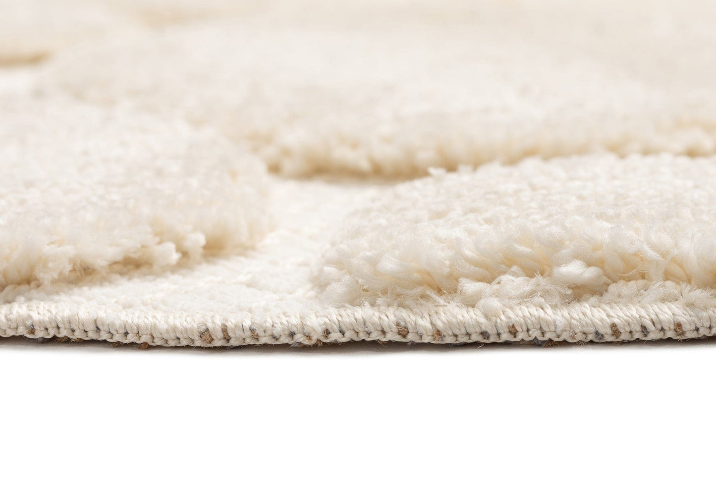 Jacinta Ivory Abstract Round Rug