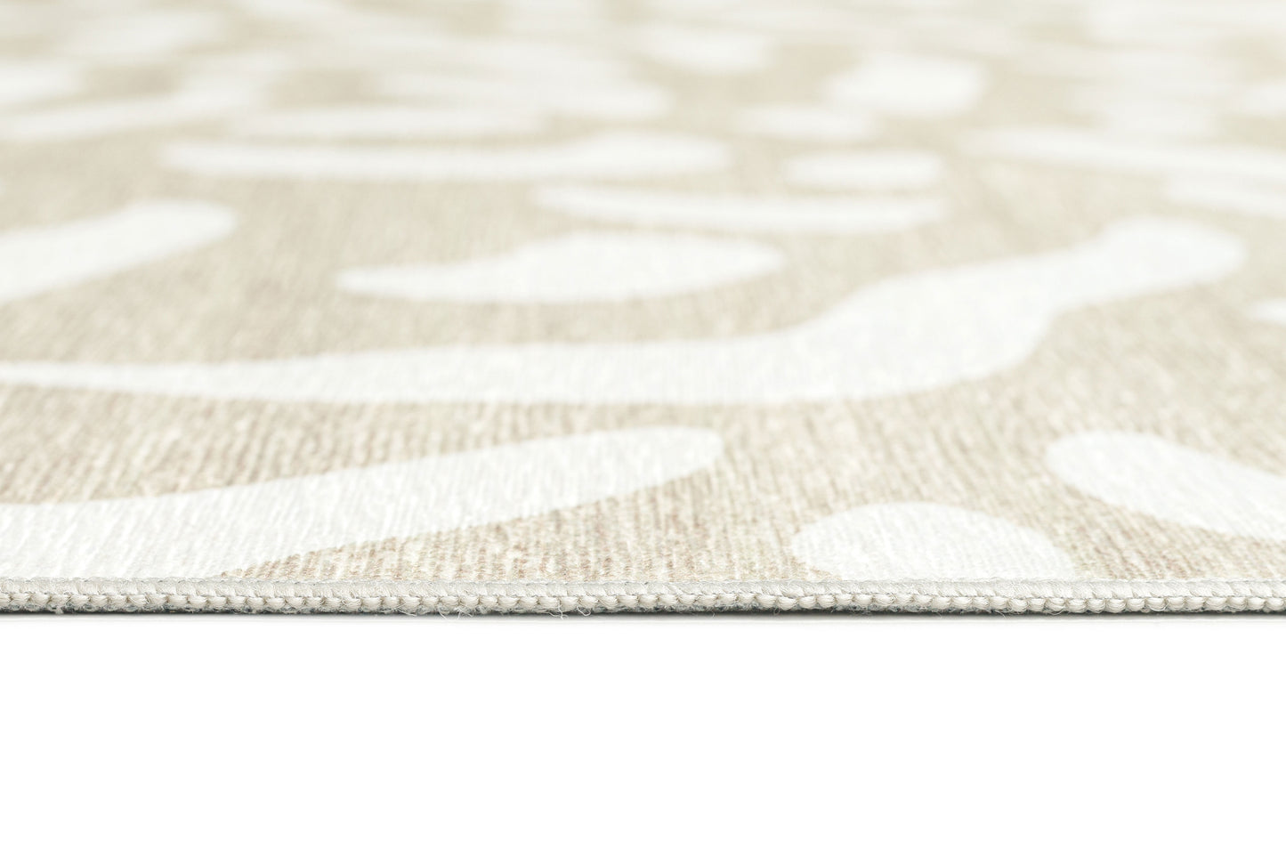 Jazlyn Beige Cream Indoor Outdoor Washable Rug