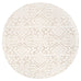 Josephine Ivory and Cream Tribal Transitional Round Rug