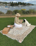 Josie Neutral Beige Boho Picnic Rug