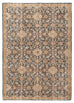 Juanita Orange and Charcoal Floral Distressed Rug