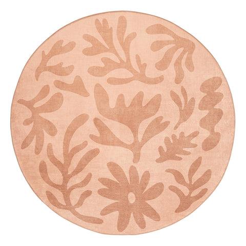 Juno Pink Terracotta Shapes Rollie Pollie Round Playmat