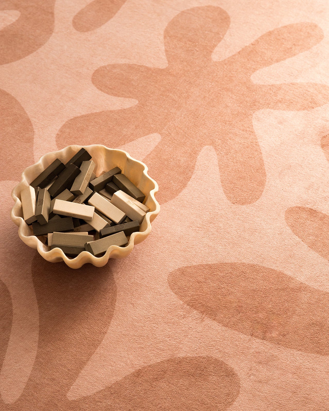 Juno Pink Terracotta Shapes Rollie Pollie Round Playmat