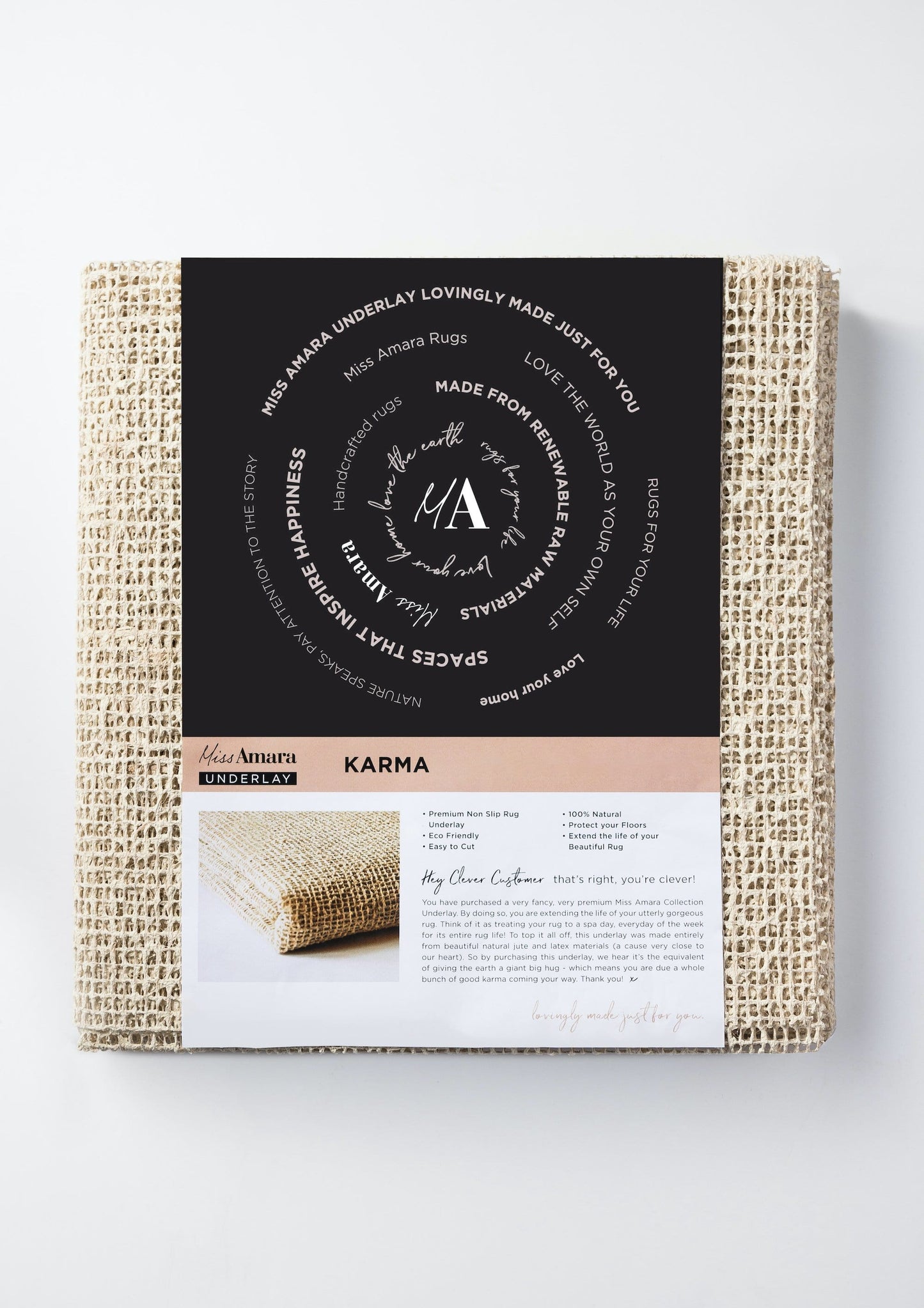 Karma Natural Anti-Slip Rug Pad / Underlay