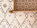 Karmina Brown and Cream Abstract Tribal Washable Rug