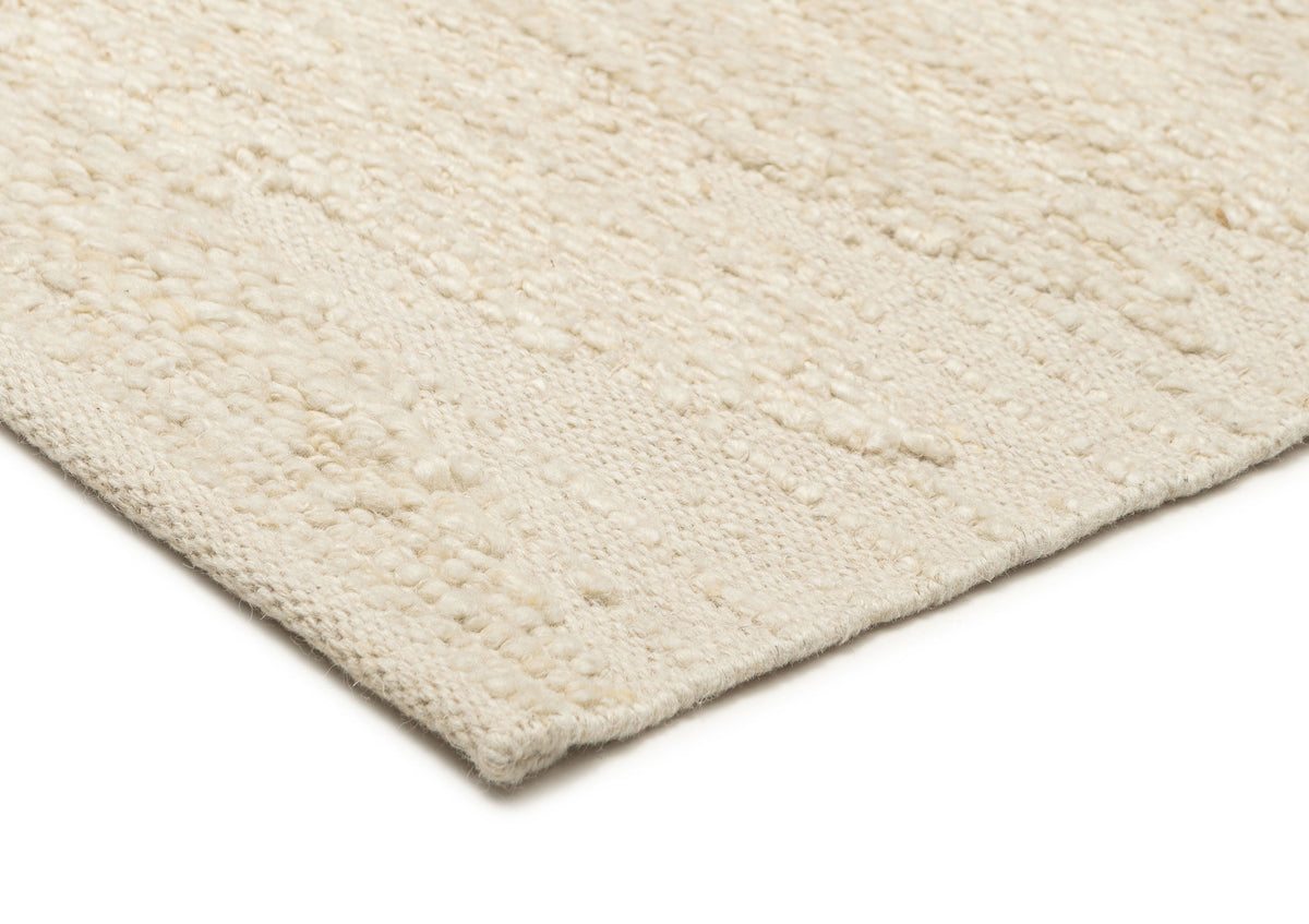 Khavia Bordered White Rug