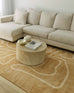 Khayana Brown Hand Drawn Washable Rug