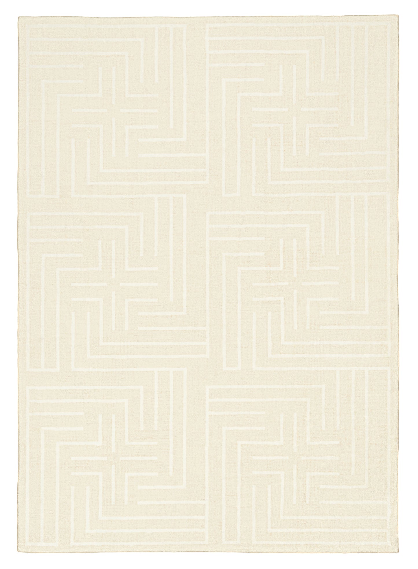 Kiana Cream Modern Washable Rug