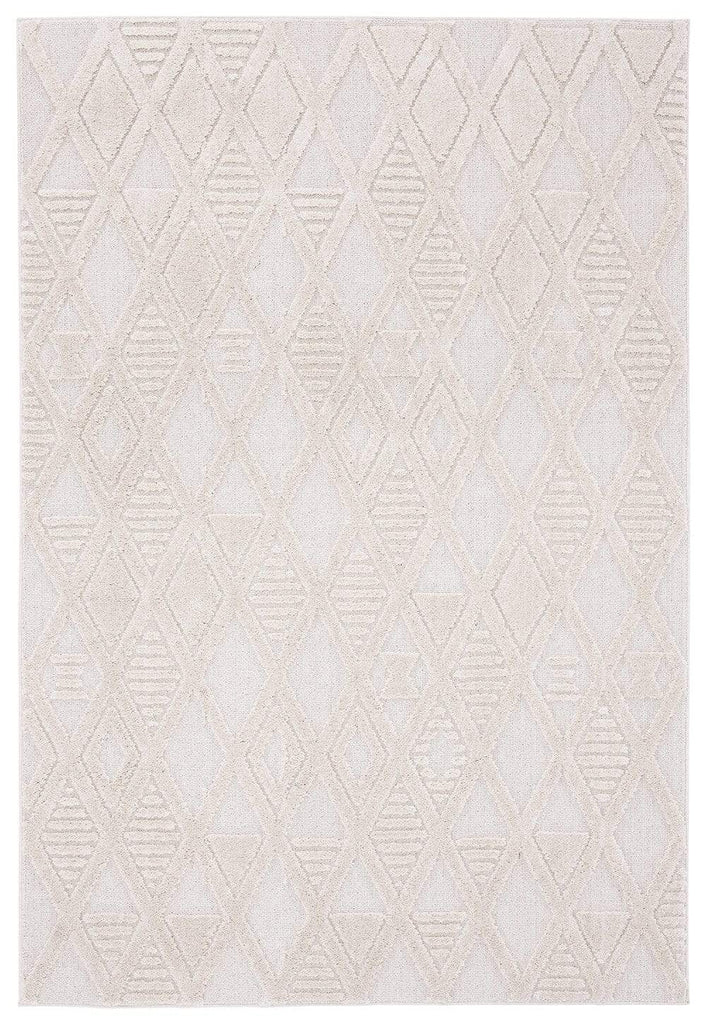 Kira Diamond Detail Textured Rug