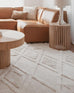 Kira Diamond Detail Textured Rug