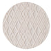 Kira Diamond Detail Textured Round Rug