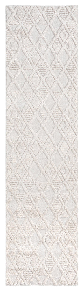 Kira Diamond Detail Textured Runner Rug