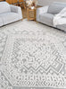 Kirrily Blue Grey and Ivory Textured Tribal Rug*NO RETURNS UNLESS FAULTY