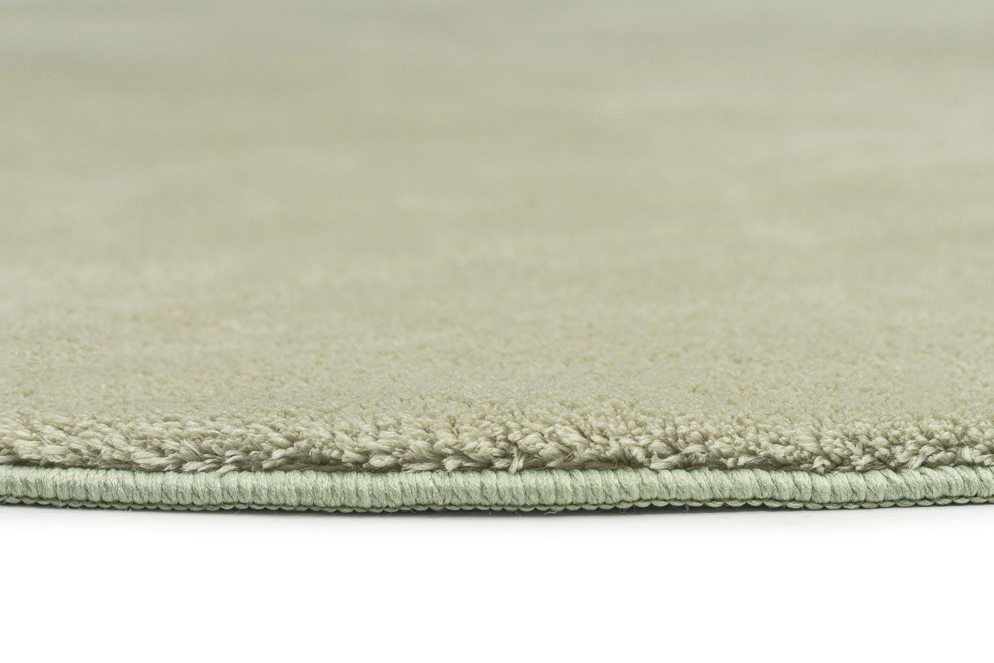 Kisa Green Irregular Round Washable Rug