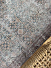 Krisna Brown and Blue Traditional Distressed Washable Rug*NO RETURNS UNLESS FAULTY