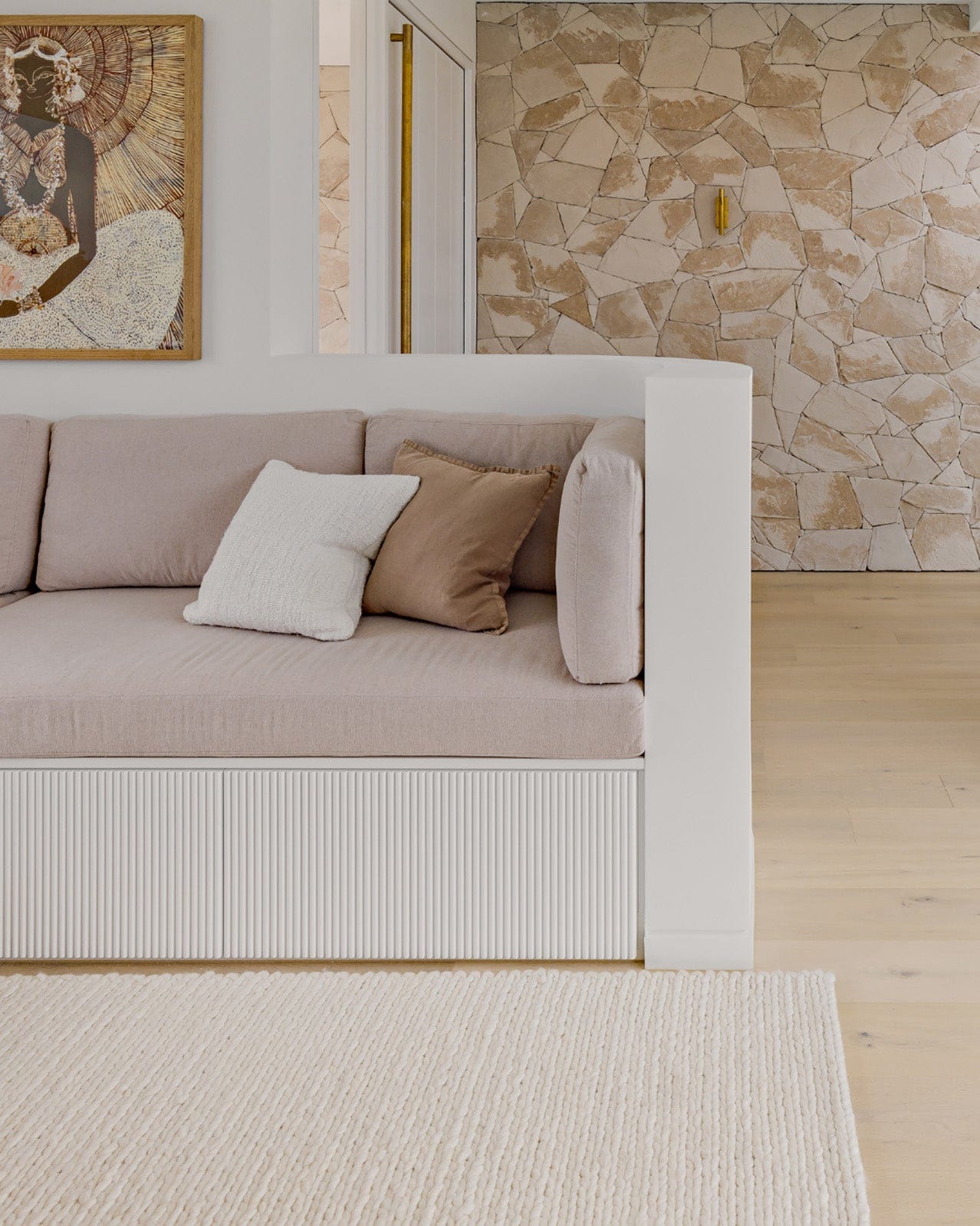 Laila Ivory Braided Wool Rug