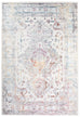 Lara Orange and Purple Multi-Colour Distressed Rug