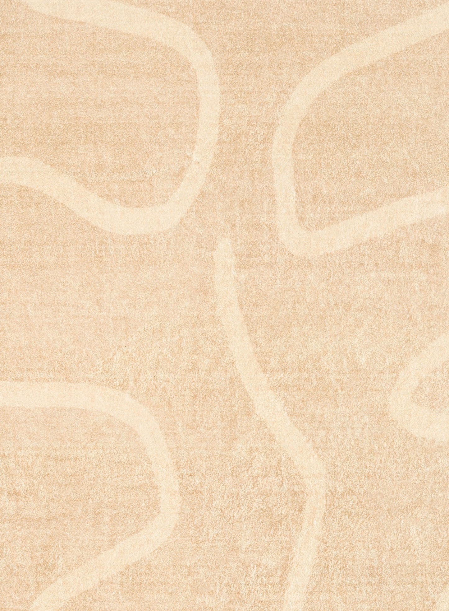Larsa Beige and Light Beige Abstract Washable Rug